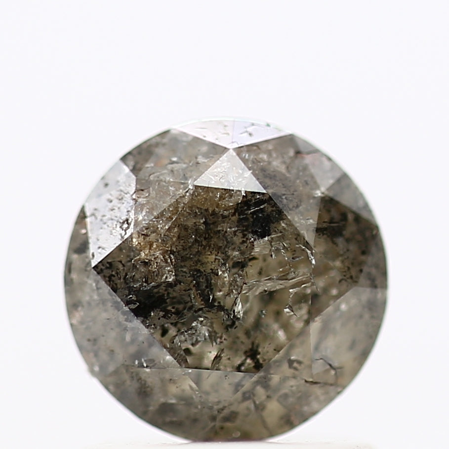 0.97 Carat Fancy Gray Round Shape Brilliant Cut Natural Loose Diamond
